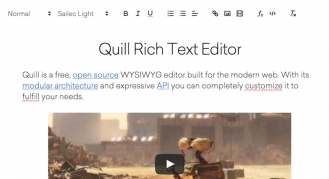 Quill – текстовый редактор на JS 2